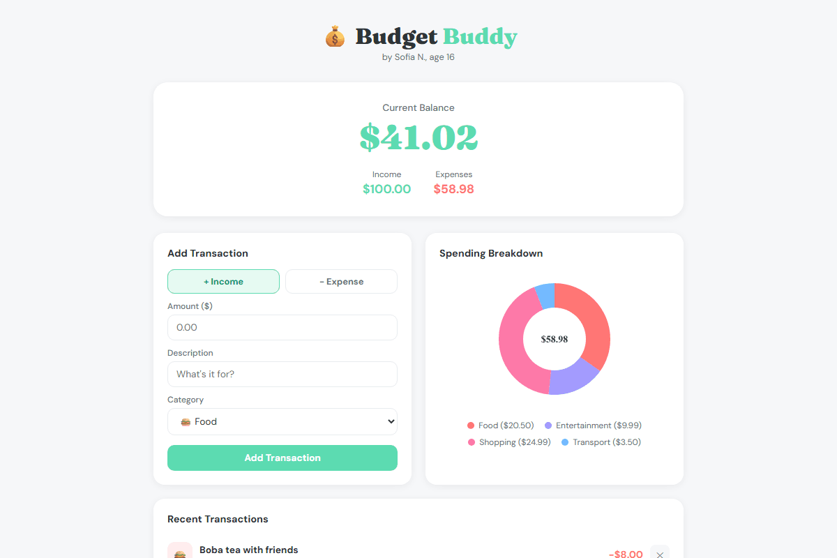 Budget Buddy screenshot