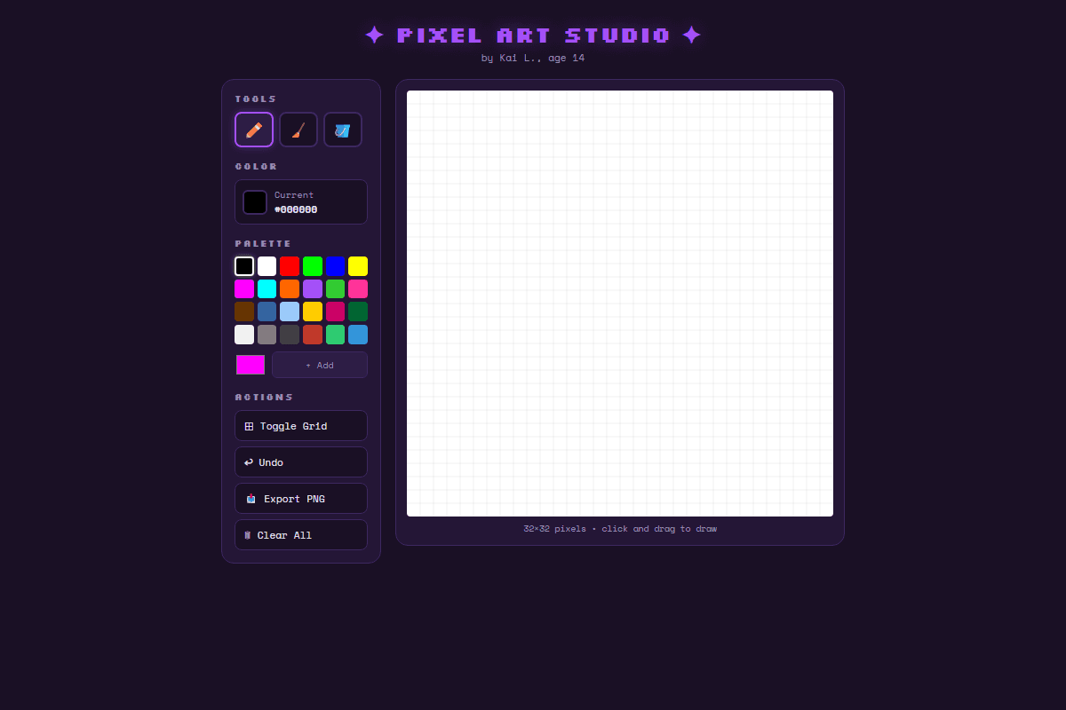 Pixel Art Studio screenshot